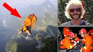 7 Terrifying Wingsuit Flying Videos Gone Completely Wrong [upl. by Munroe]