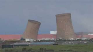 Calder Hall Cooling Tower Demolition [upl. by Eelra]