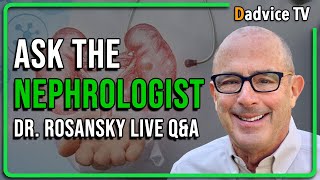 Live QampA Ask Dr Rosansky About Chronic Kidney Disease  Your Kidney Questions Answered [upl. by Ieppet199]