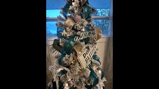 Decorate with me Christmas trees are going up Ribbon how to [upl. by Jurdi169]