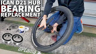 Replacing Cartridge Bearings in a ThruAxle Bicycle Wheel  ICAN G25 Bearing Replacement 🛠🚲 [upl. by Hagile356]