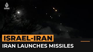 Iran launches missiles at Israel  Al Jazeera Newsfeed [upl. by Marcille]