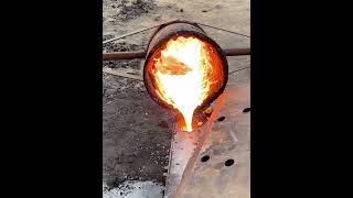 Casting of Vehicle Brake Drum Using Sand Mold Technique With Amazing Skills shorts [upl. by Suez]