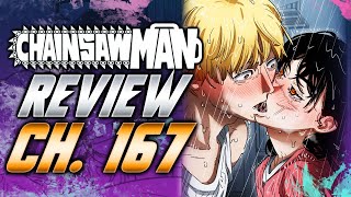 Denji Finally 💦 amp Yorus Kiss  Chainsaw Man Chapter 167 Review [upl. by Roman695]