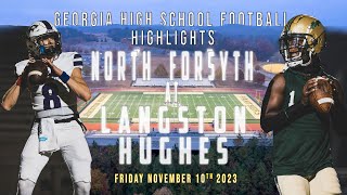 Georgia High School Football North Forsyth at Langston Hughes [upl. by Labors]