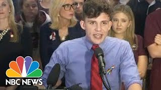 Stoneman Douglas Students Protest Gun Laws At Florida Capitol  NBC News [upl. by Alaek]