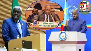 ✅COMMUNIQUÉ DU PRÉSIDENT DE LA COMMISSION DE LUNION AFRICAINE SUR LA SITUATION Á LEST DE LA RDC [upl. by Julietta]