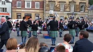 Kelso Pipe Band  Kelso Civic Week 2017 The Belles of Dunblane [upl. by Breh599]