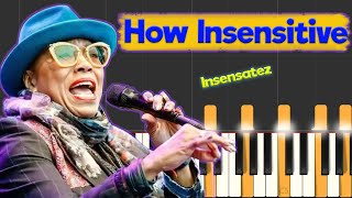 How Insensitive Insensatez  Jazz Piano Tutorial [upl. by Wack]