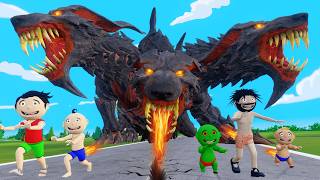 Bittu Sittu aur Dragon  Dragon Wala Cartoon Comedy Video  Monster Wala Cartoon [upl. by Caraviello]