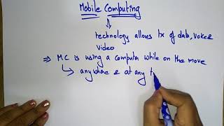 mobile computing introduction Mobile Computing  Lec  1 Bhanupriya [upl. by Dagna]