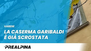 Varese  La Caserma Garibaldi è già scrostata [upl. by Vassily398]