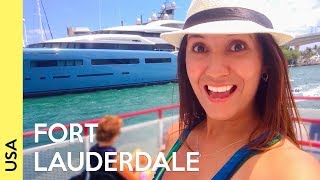 Fort Lauderdale Florida  Beach and Boat tour travel vlog [upl. by Myrna]