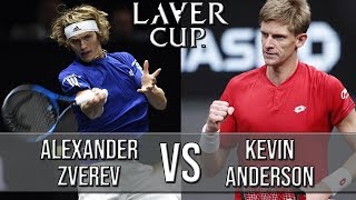 Alexander Zverev Vs Kevin Anderson  Laver Cup 2018 Highlights HD [upl. by Ttesil]