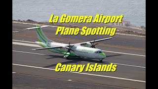 Binter Canarias ATR72 amp Spain Army Super Puma  La Gomera Airport GMZ [upl. by Eerised923]