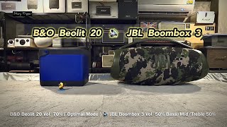 BampO Beolit 20 vs JBL Boombox 3 [upl. by Ahsahs]