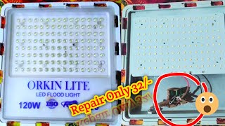 120W Led Flood Light Repair  IP66 Led Flood Light Repair How To Make Led Flood Light Repair [upl. by Warde]