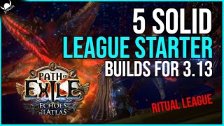 Path Of Exile 313 Starter Builds 🔥 5 Potential PoE Ritual Starter Builds 2021 [upl. by Skricki]