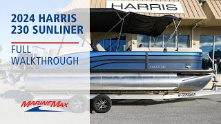 2024 HARRIS 230 SUNLINER  MarineMax Panama City Beach [upl. by Devona]