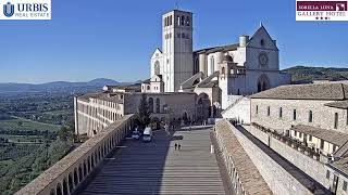 Assisi Live Webcam Basilica di San Francesco [upl. by Arihk369]