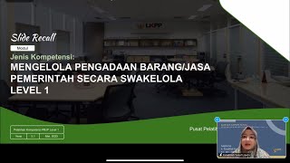 Kompetensi Pengadaan BarangJasa Pemerintah melaui Swakelola [upl. by Aivin]