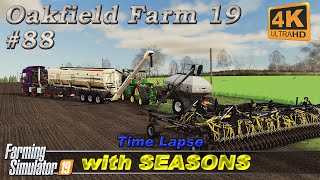 Animal care sowing canola amp oilseed radish  Oakfield Farm with Seasons 88  FS19 TimeLapse  4K [upl. by Wesla795]