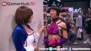 WonderCon Cosplay Interview with Juri From Capcoms Street Fighter Franchise  Gamerhubtv [upl. by Peednam]