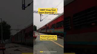 12807 VSKPNZM Vizag Samta Express 🚂🚃Skips FDN AT 130kmph 🔥🔥indianrailways shorts ytshorts [upl. by Sherr]