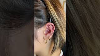 flatpiercing helixpiercing conchpiercing earpiercing mayumipiercing [upl. by Esojnauj]