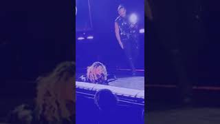 Madonna falls off chair during Celebration tour performance in Seattle Washington [upl. by Nomolas]