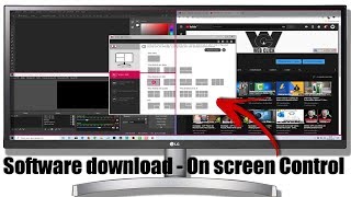 Como baixar e instalar o OnScreen Control  Controle na telaMonitor Ultrawide LG [upl. by Franchot]