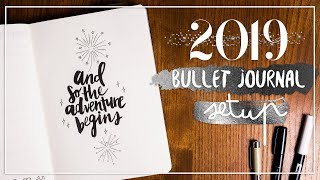 BULLET JOURNAL SETUP 2019  Ziele setzen amp Dashboard DIY [upl. by Adnohral]