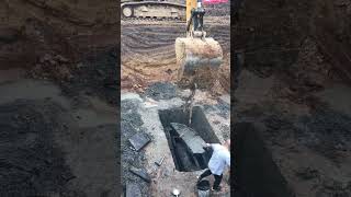 The process of opening the coffin of an ancient tomb [upl. by Mclaurin]