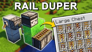 Rail Duplicator Farm in Minecraft 121 Tutorial [upl. by Harac]