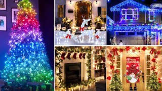 🎄100 CHRISTMAS DECOR IDEAS 2024  CHRISTMAS LIGHTS DECORATION IDEAS 2024  CHRISTMAS TRENDS 2024 🎄 [upl. by Noswal]