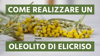 Come realizzare un oleolito di Elicriso [upl. by Fortunna472]