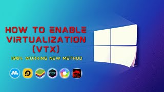 New How to Enable Virtualization VTx For Windows 10 [upl. by Aerdno136]