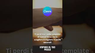 Scegli il template perfetto su Canva tutorial canvatutorial graphicdesign tips curiosidades [upl. by Nolitta]