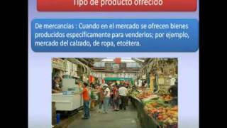 Mercado y tipos de mercados [upl. by Sioled]