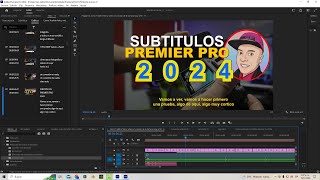 Subtítulos AUTOMATICOS con PREMIERE PRO 2024 [upl. by Nurat]