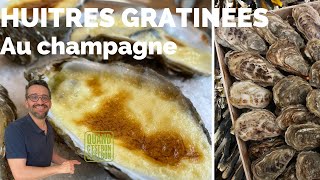 Huitres gratinées sabayon au champagne [upl. by Soilissav]