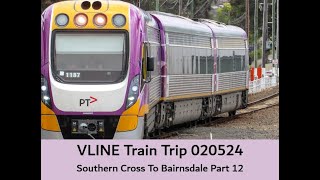 VLINE Southern Cross To Bairnsdale 020524 Part 2 Trains VLINE Travel WindowView Victoria [upl. by Kruse901]