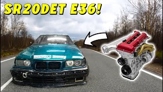 SR20 E36 GETS A HALTECH POWERTUNE DASH AND NEW MANIFOLD [upl. by Ramad]