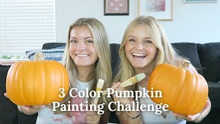 3 Color Pumpkin Painting Challenge [upl. by Styles]