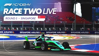 LIVE Race 2  Singapore 2024  F1 Academy [upl. by Ettelohcin]