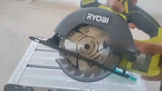 How To Install Ryobi Circular Saw Blade [upl. by Goldsmith]