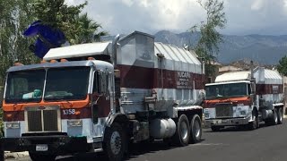 Garbage Trucks of Yucaipa CA [upl. by Etterual]