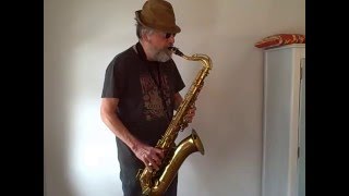 1955 Buescher Elkhart 30A tenor saxophone [upl. by Lyckman]