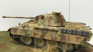 Building Tamiya s 135 Panther D tank from start to finish Tamiya 35345 [upl. by Zackariah]