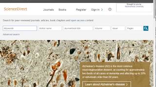 ScienceDirect Quick Tutorial Video [upl. by Oahc]